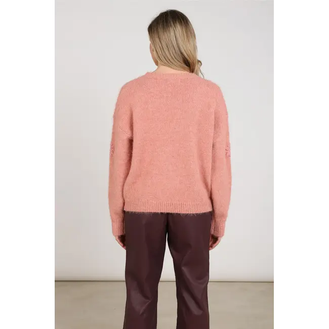 Nukus Konstanza Pullover Flower NKF03046 336 - Rose