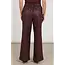 Nukus Jill Pants PU Straight Fit NKF09061 333 - Cherry