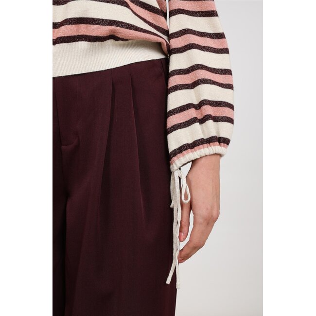 Nukus Kim Pullover Stripe NKF03054 387 - Sand/Rose