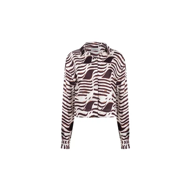 Nukus Adora Blouse Zebra NKF02138 392 - Offwhite/Cherry