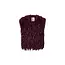 Nukus Mila Gilet Feather NKF08026 333 - Cherry