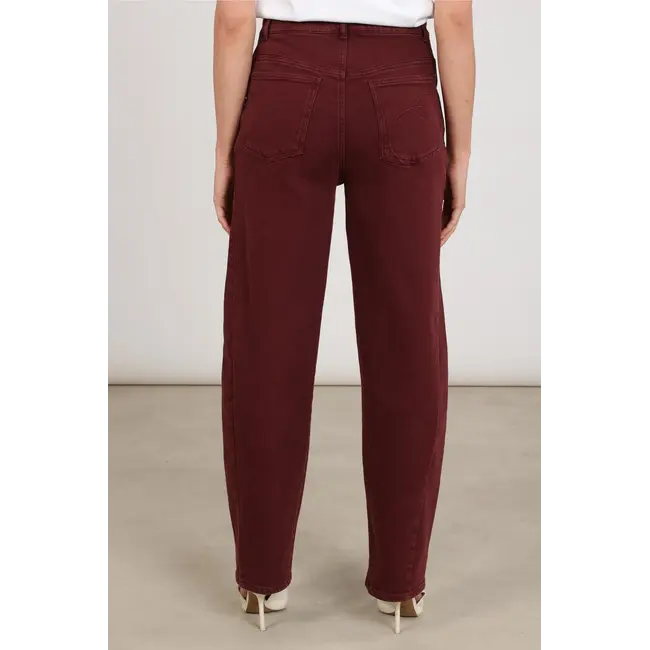 Nukus Petra Pants Wide Fit NKF09097 333 - Cherry