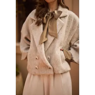 Nukus Danique Jacket Pearls NKF13149 9 - Sand