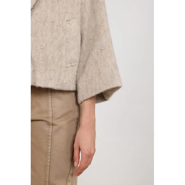 Nukus Danique Jacket Pearls NKF13149 9 - Sand