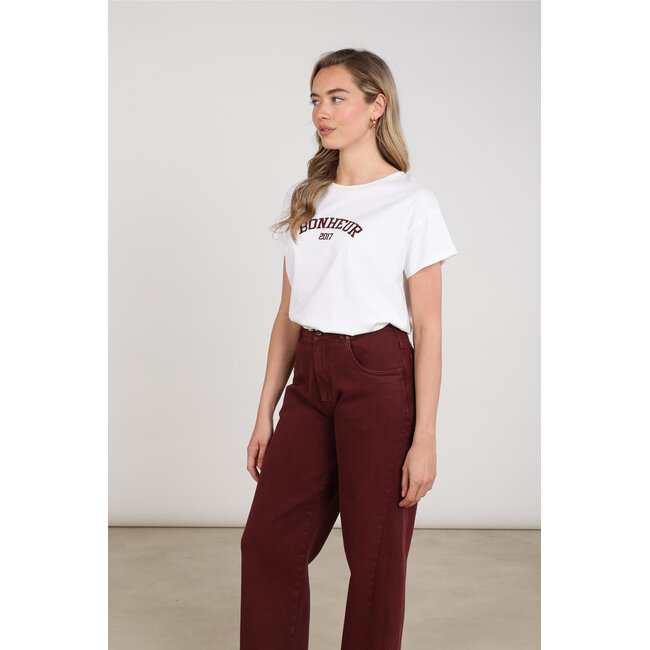 Nukus Senna T-shirt NKF04020 392 - Offwhite/Cherry