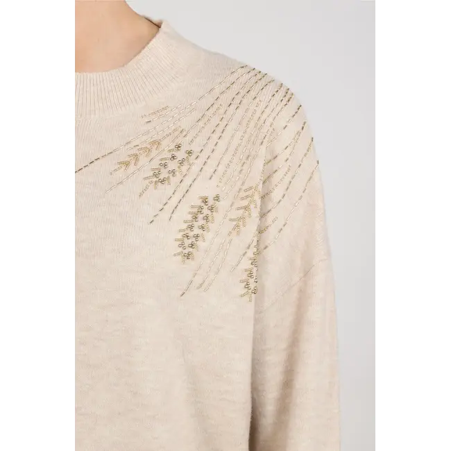 Nukus Meike Pullover NKF03101 54 - Sand Melange