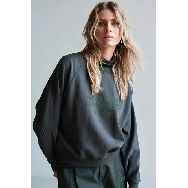 Penn&Ink W26T1348LTD Sweater Print - Peat
