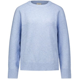 Freequent FQGRSMANUELA Pullover Raglan Sleeve - Chambray Blue/Silver