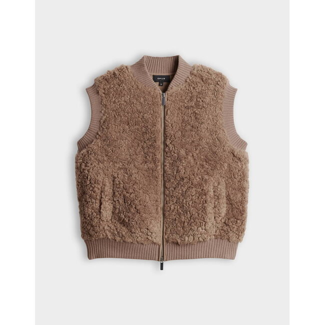 Opus Gaste Teddy Bodywarmer 10638214598106 20044 - Light Mocca
