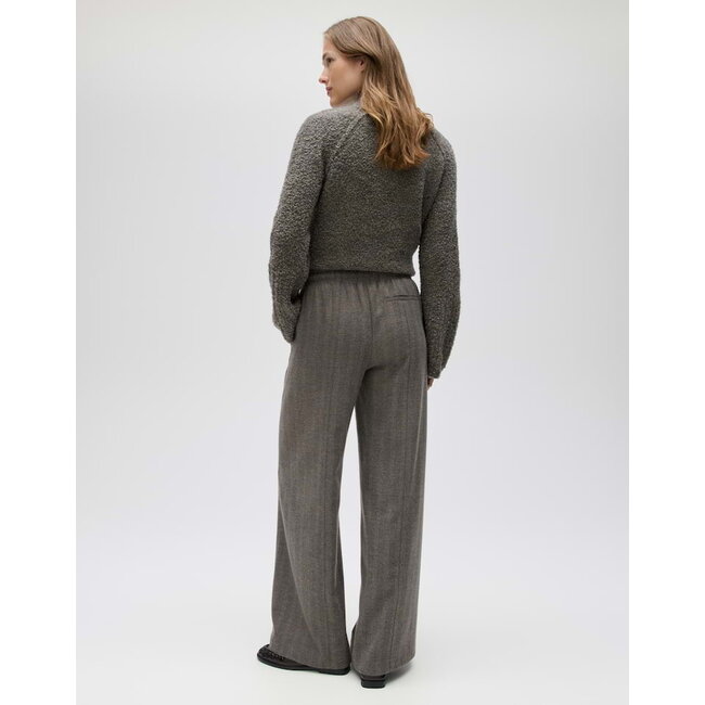 Opus Melane Herringbone Pantalon 10635314361475 80026 - Warm Greige