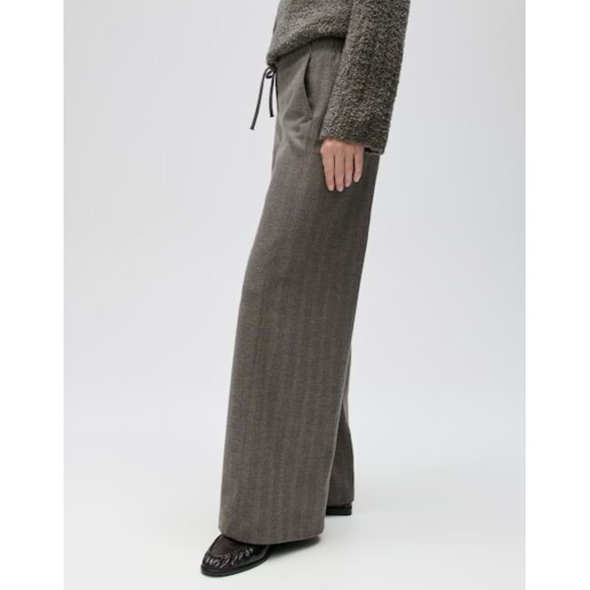 Opus Melane Herringbone Pantalon 10635314361475 80026 - Warm Greige