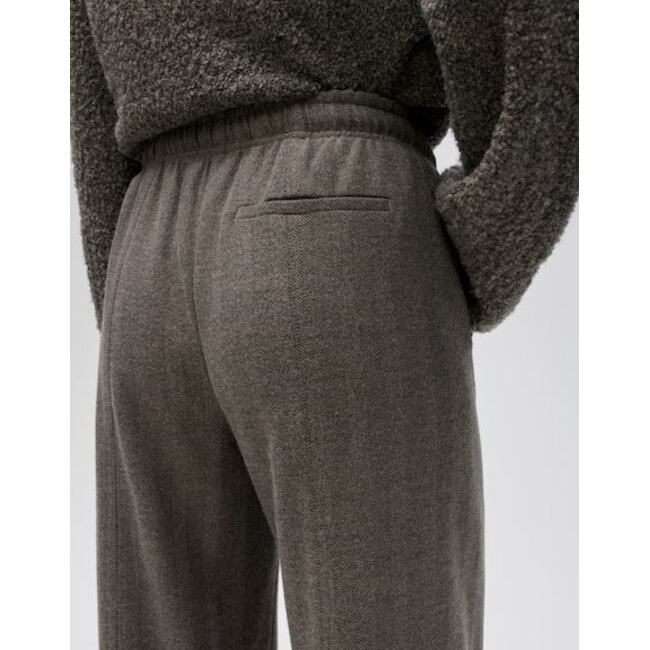 Opus Melane Herringbone Pantalon 10635314361475 80026 - Warm Greige