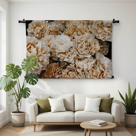 Beige pioenen