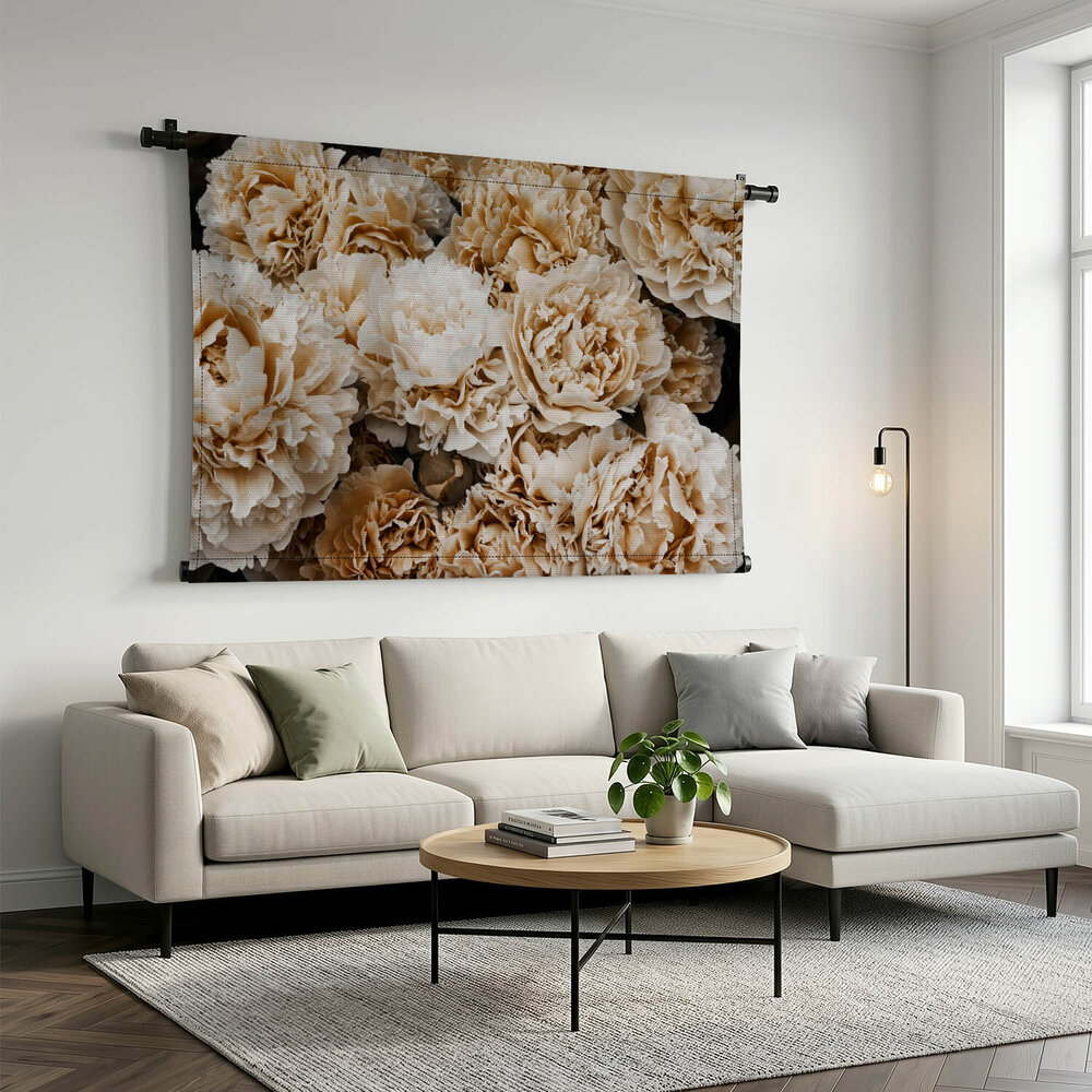 Beige pioenen