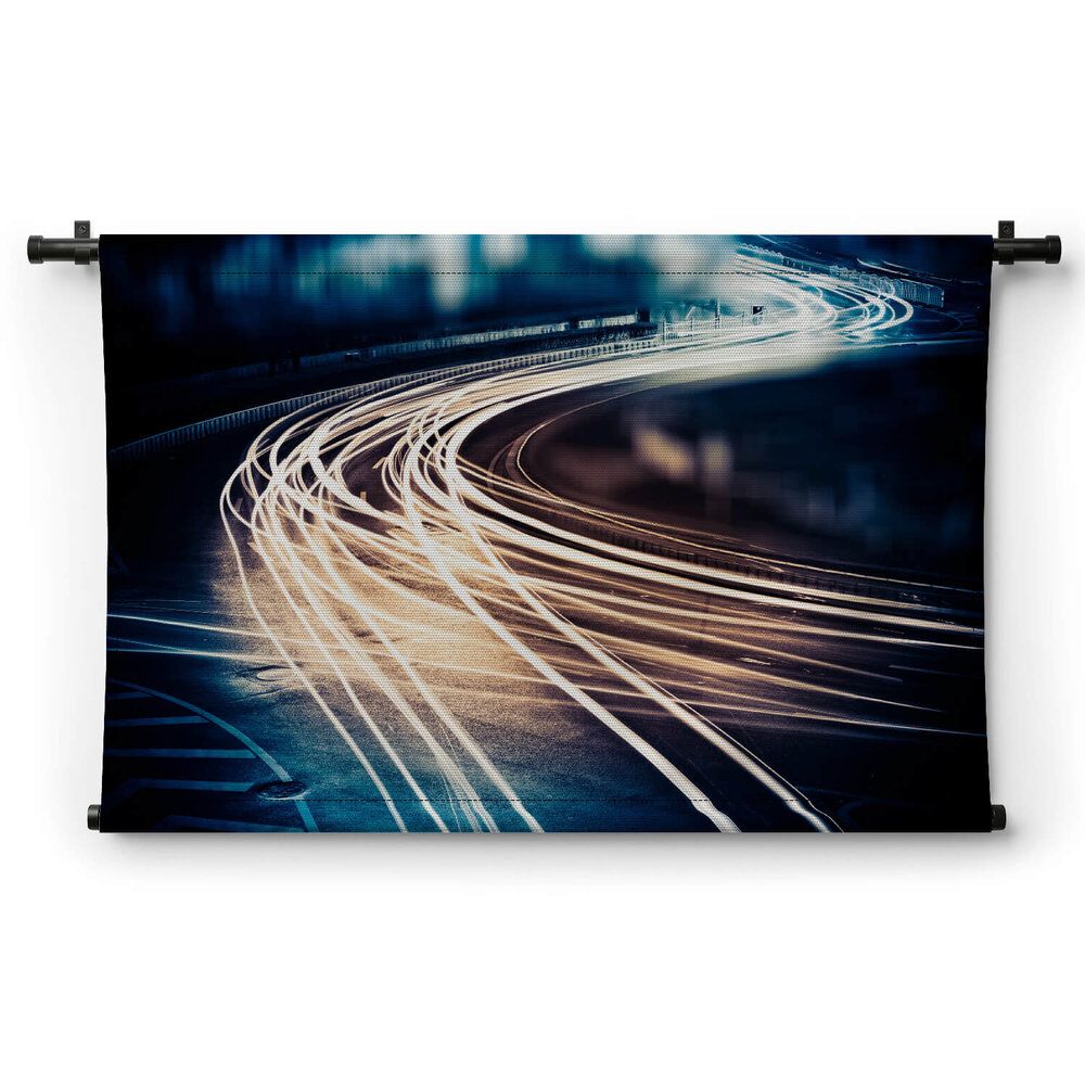 Lichtsporen op straat