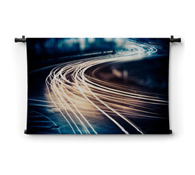 Lichtsporen op straat