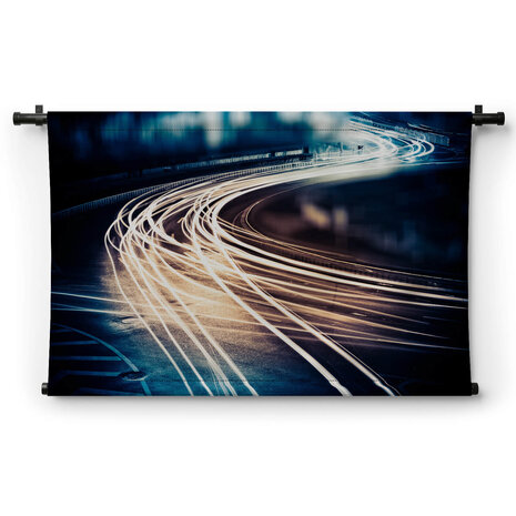 Lichtsporen op straat