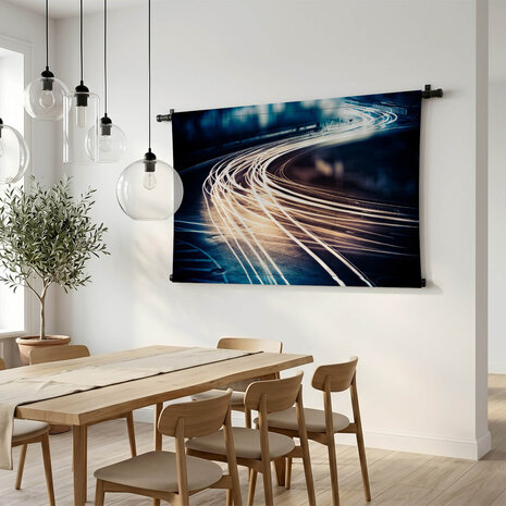 Lichtsporen op straat