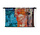 Spannende kleurencombinatie van azuurblauw en oranje