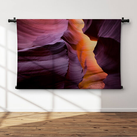 Meanderende wanden van canyon