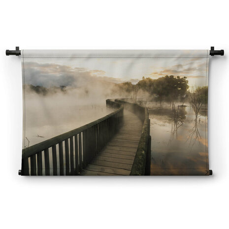 Pad in de mist