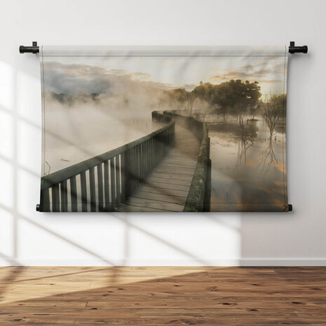 Pad in de mist