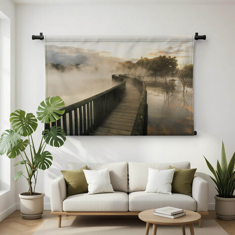 Pad in de mist