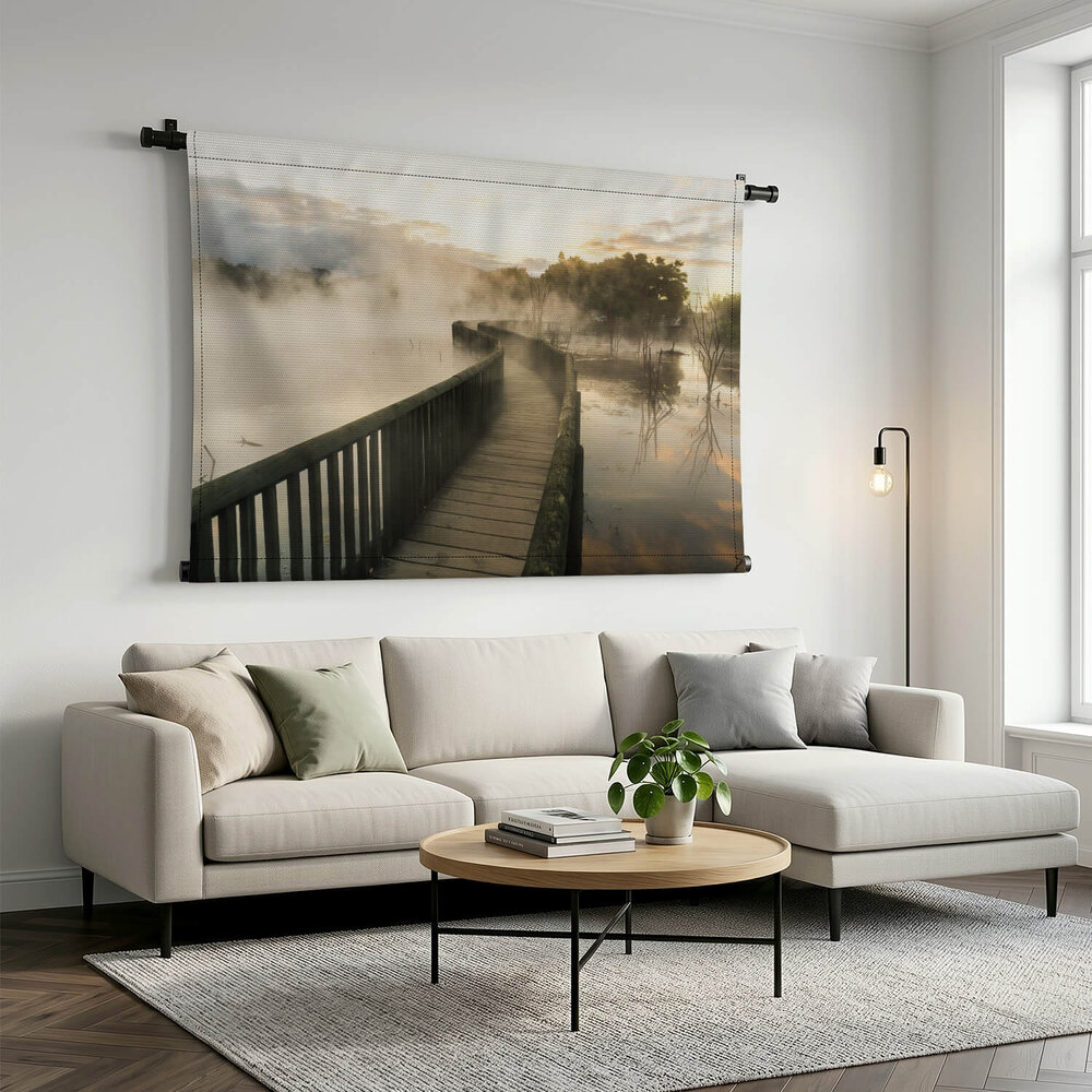 Pad in de mist