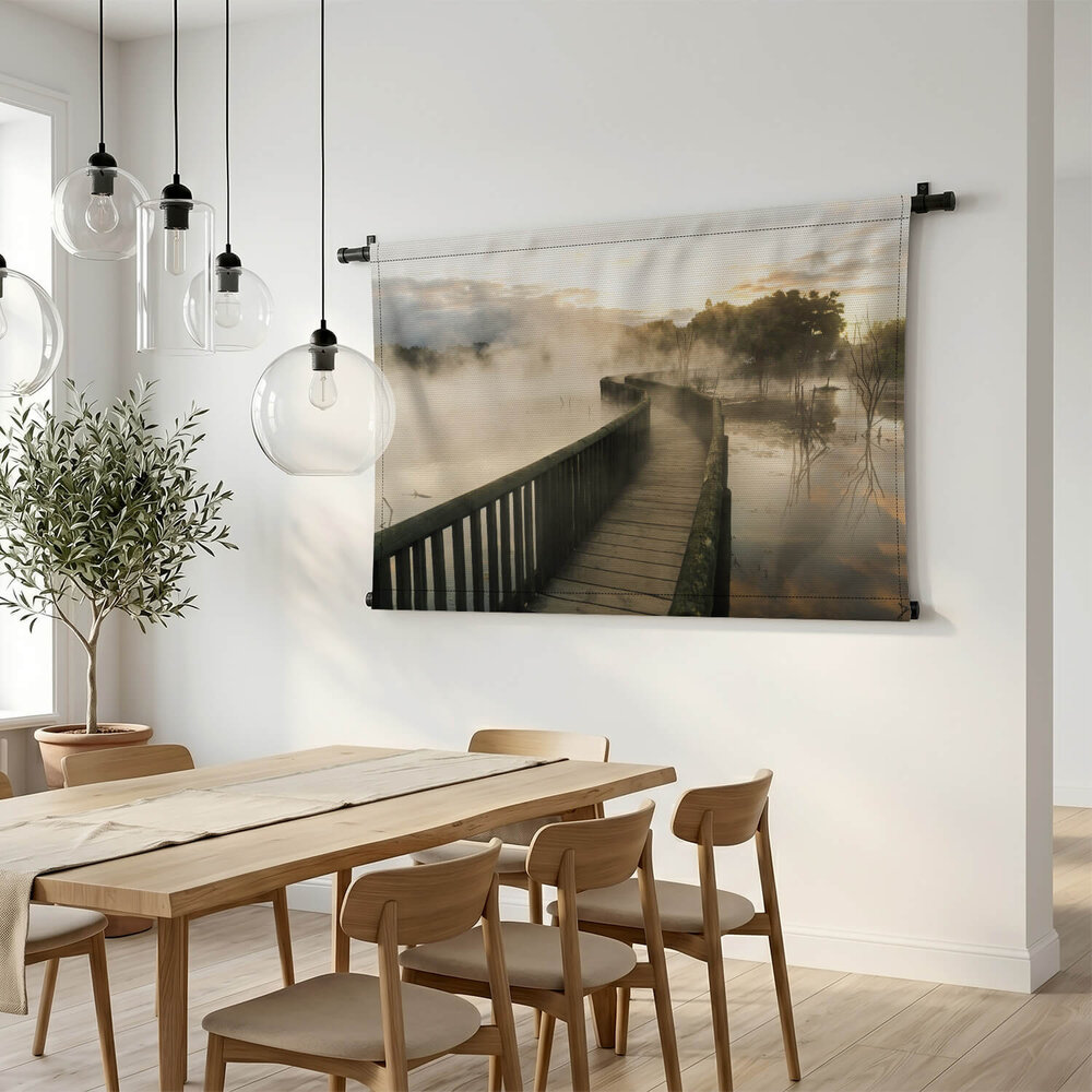 Pad in de mist