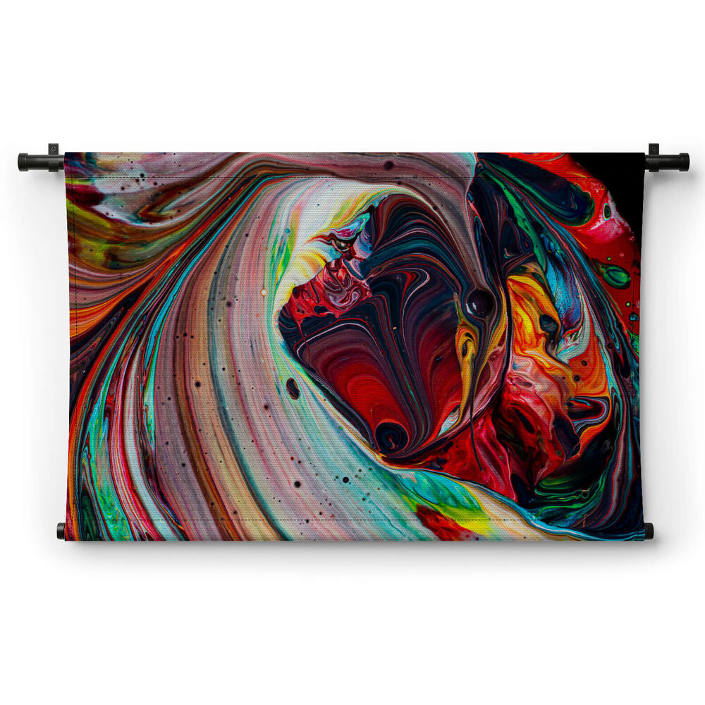 Abstracte kleurexplosie van verf