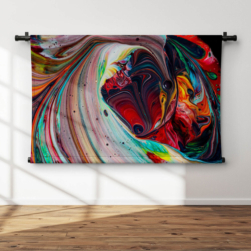 Abstracte kleurexplosie van verf