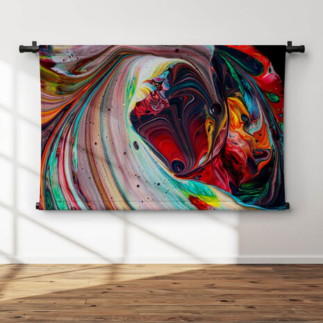 Abstracte kleurexplosie van verf