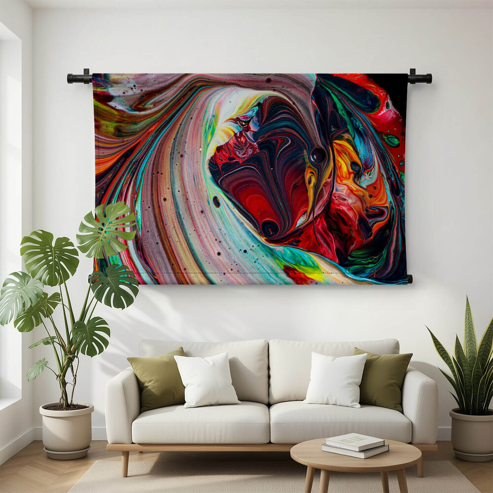 Abstracte kleurexplosie van verf