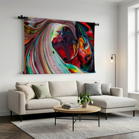 Abstracte kleurexplosie van verf