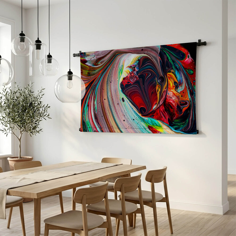 Abstracte kleurexplosie van verf