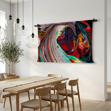 Abstracte kleurexplosie van verf
