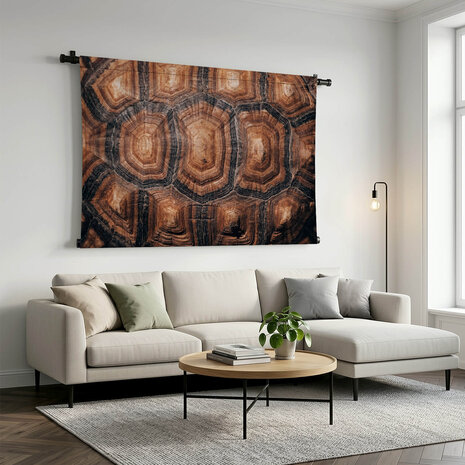 Rugschild van een schildpad