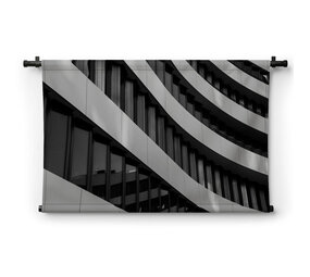 Architectuur met golvende lijnen