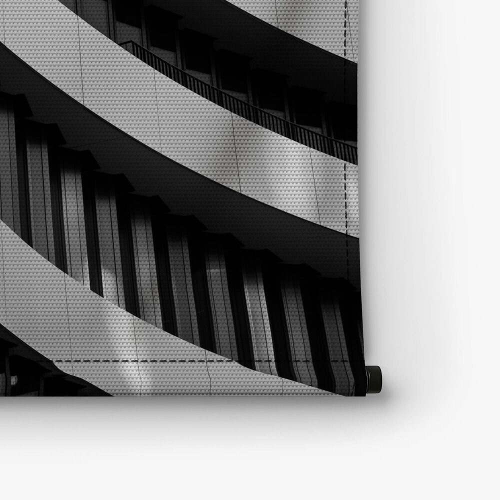 Architectuur met golvende lijnen