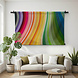 Compositie van papier in regenboogkleuren