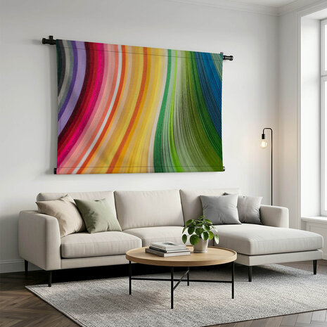 Compositie van papier in regenboogkleuren