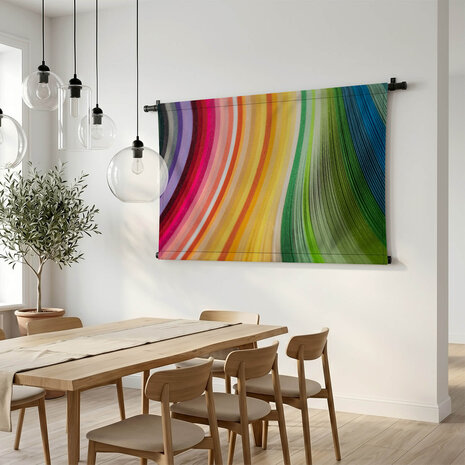 Compositie van papier in regenboogkleuren