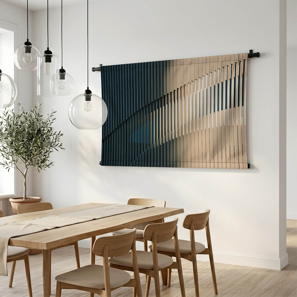 Moderne architectuur van verticale lijnen