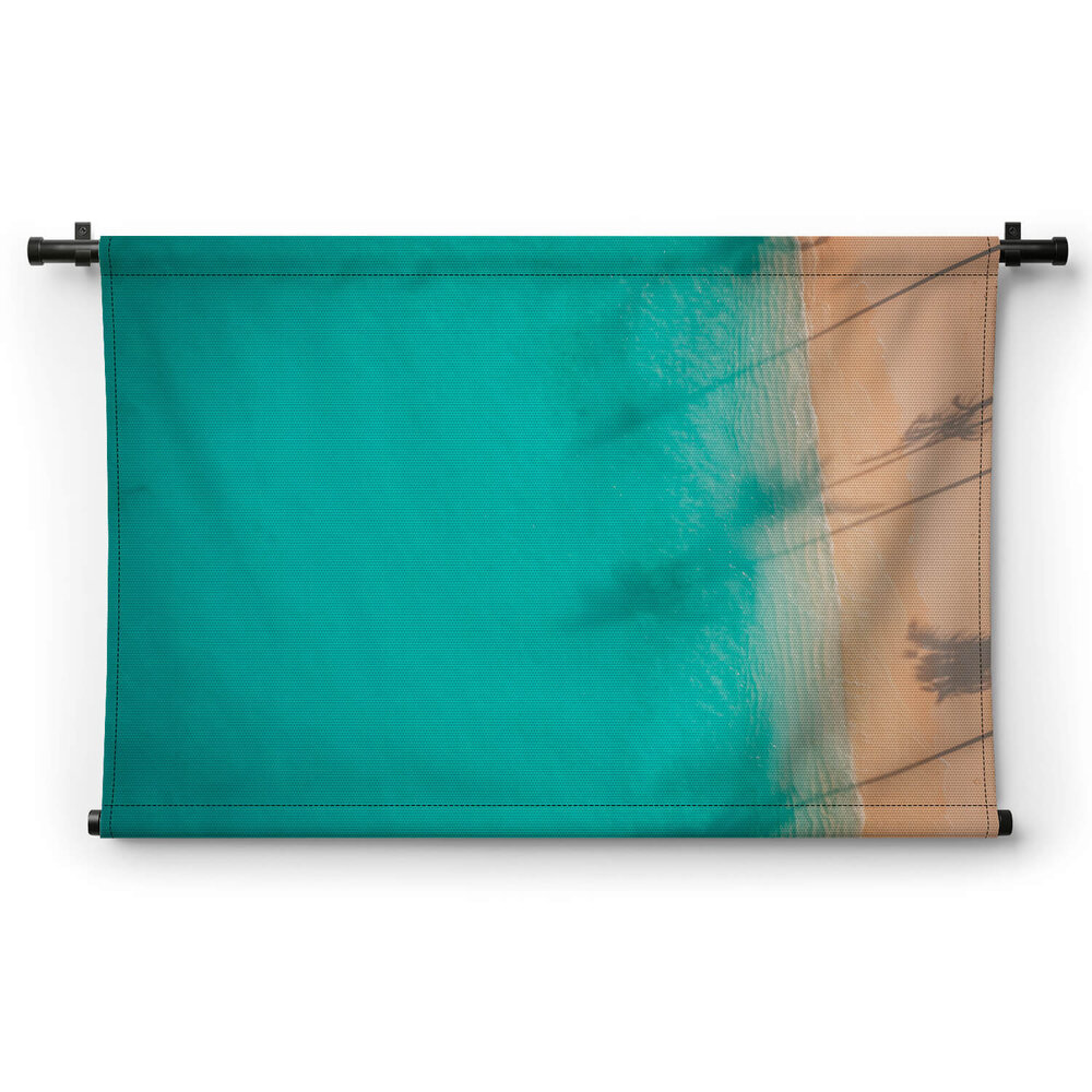 Turquoise oceaan van bovenaf