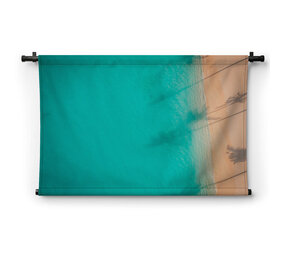 Turquoise oceaan van bovenaf