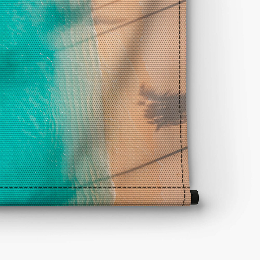 Turquoise oceaan van bovenaf