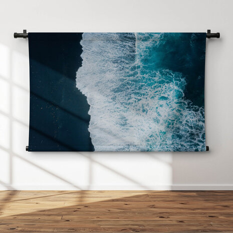 Abstract blauwe zee