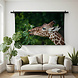 Elegante etende giraffe