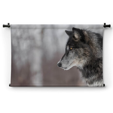 Portret wolf van opzij