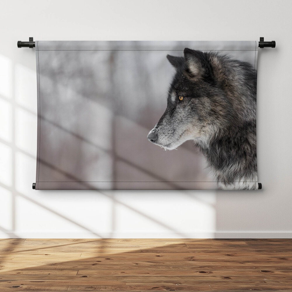 Portret wolf van opzij